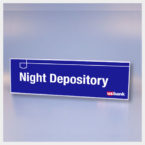 USB356 Night Depository Sign