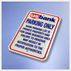 USB359 Parking Lot Sign - USBPO 12x18